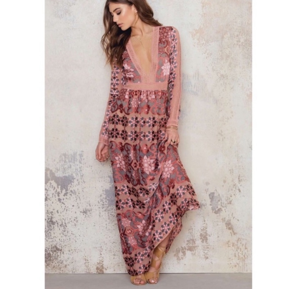 For Love & Lemons Maxi Juliet Dress